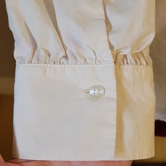 Olsen Fashion White Ruffled Blouse - Picture 5 of 16